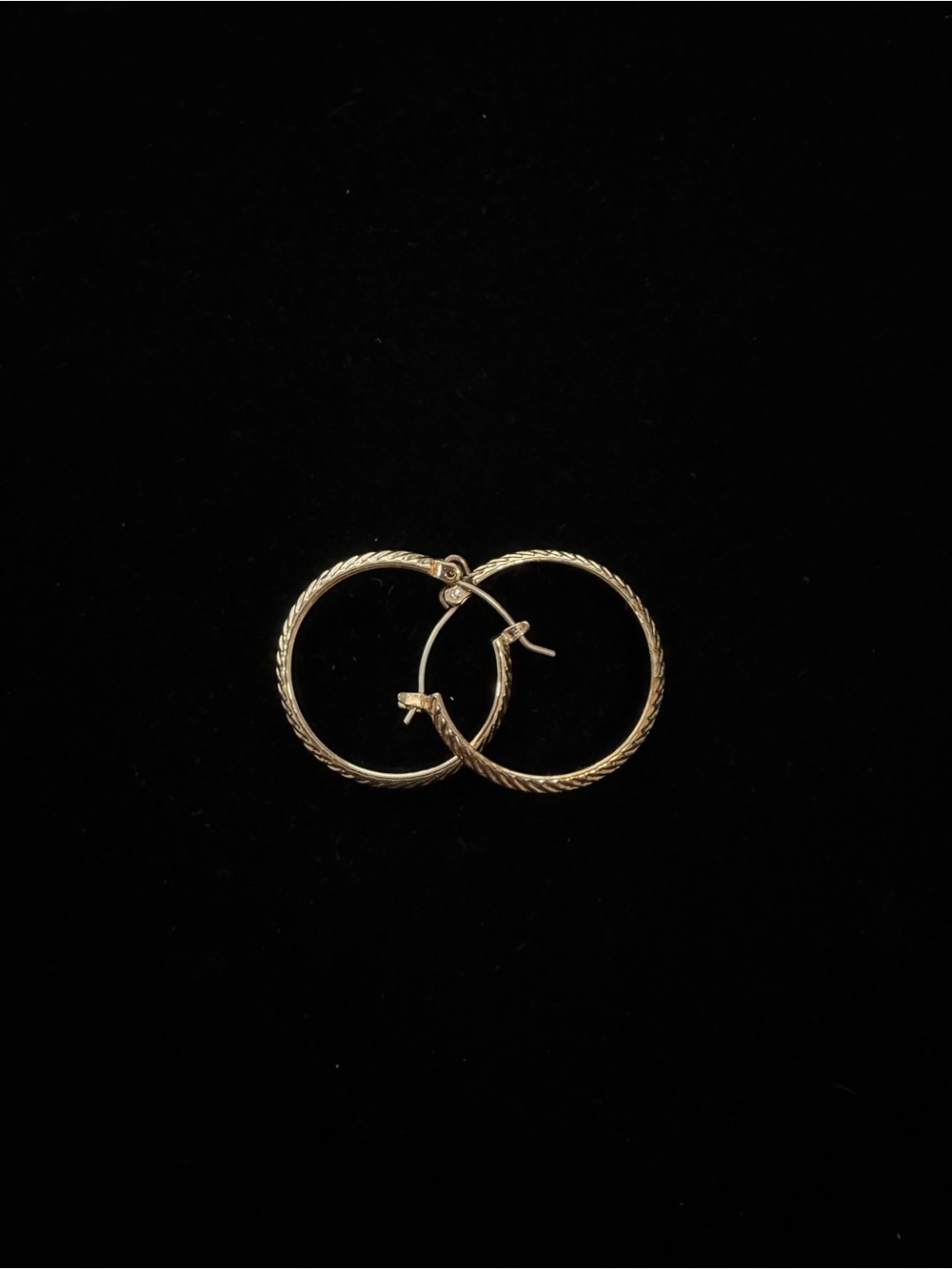Gold-Tone Twisted Hoop Earrings - Classic Women Jewelry